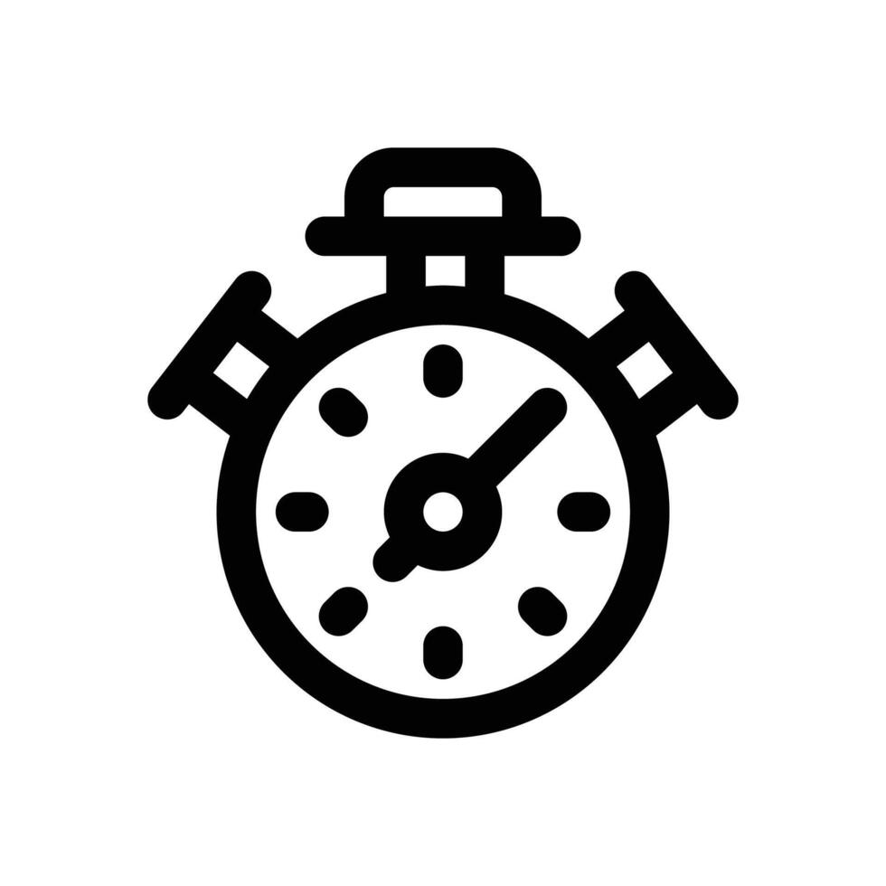 stopwatch line icon. Clean and minimalist icon for websites, mobile apps, presentations, and logos. Fully scalable and customizable for any project. vector
