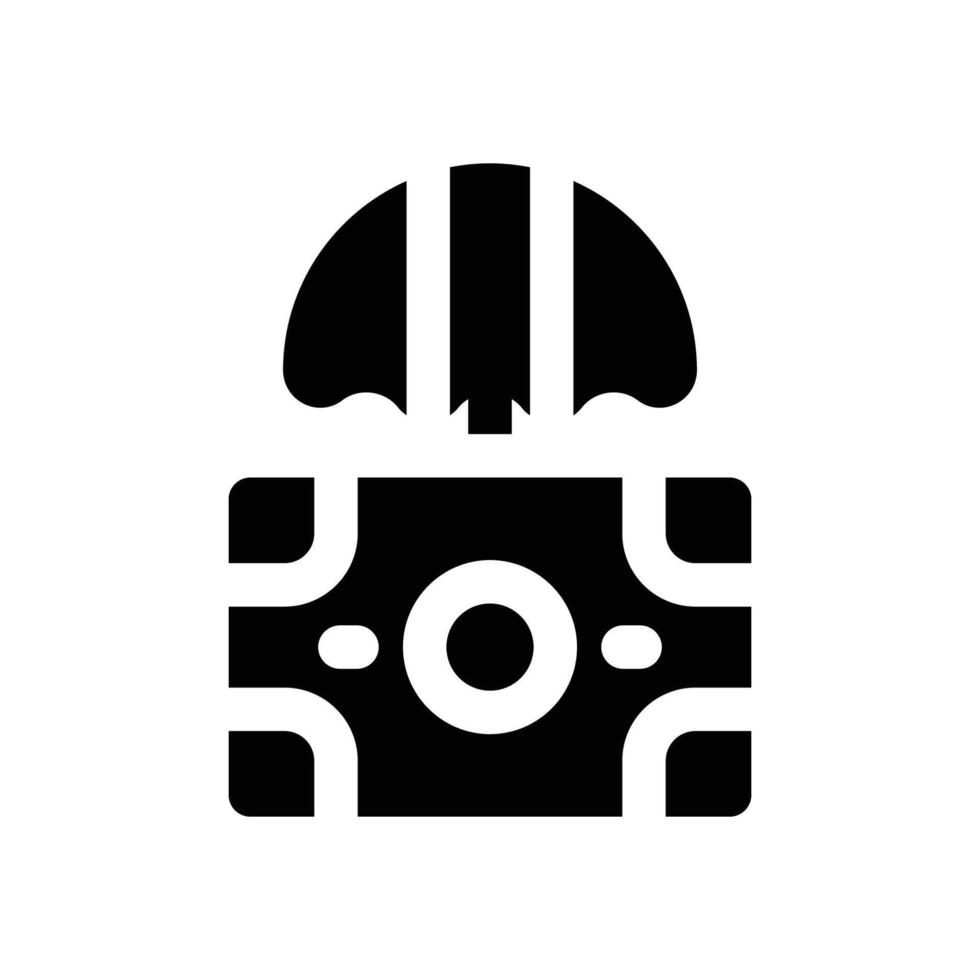 money insurance glyph icon. Strong and solid icon for websites, mobile interfaces, presentations, and visual branding. High quality and easy to edit. vector
