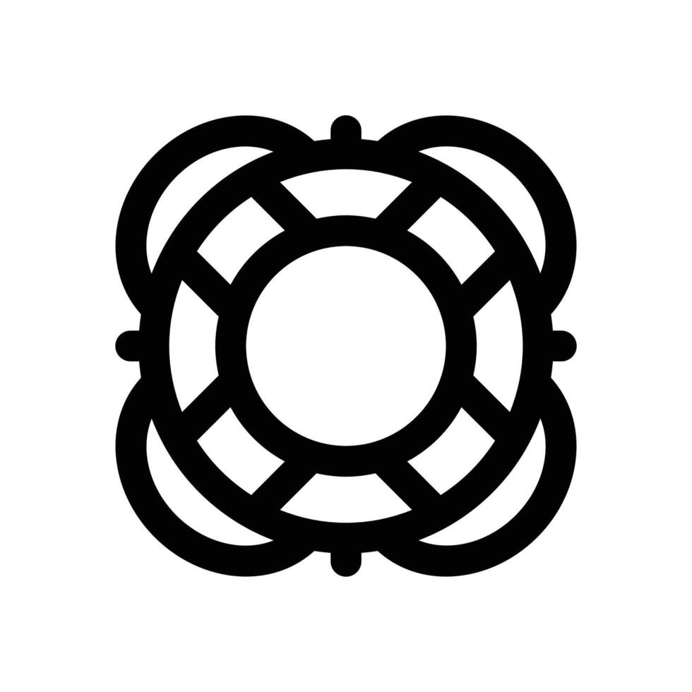 life sever line icon. Clean and minimalist icon for websites, mobile apps, presentations, and logos. Fully scalable and customizable for any project. vector
