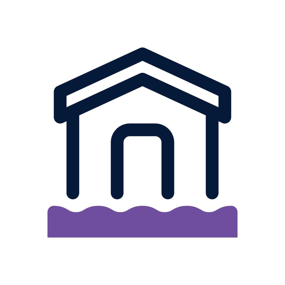 flood dual tone icon. Sleek and modern icon for websites, mobile apps, marketing materials, and corporate design. Fully scalable and ready to use. vector