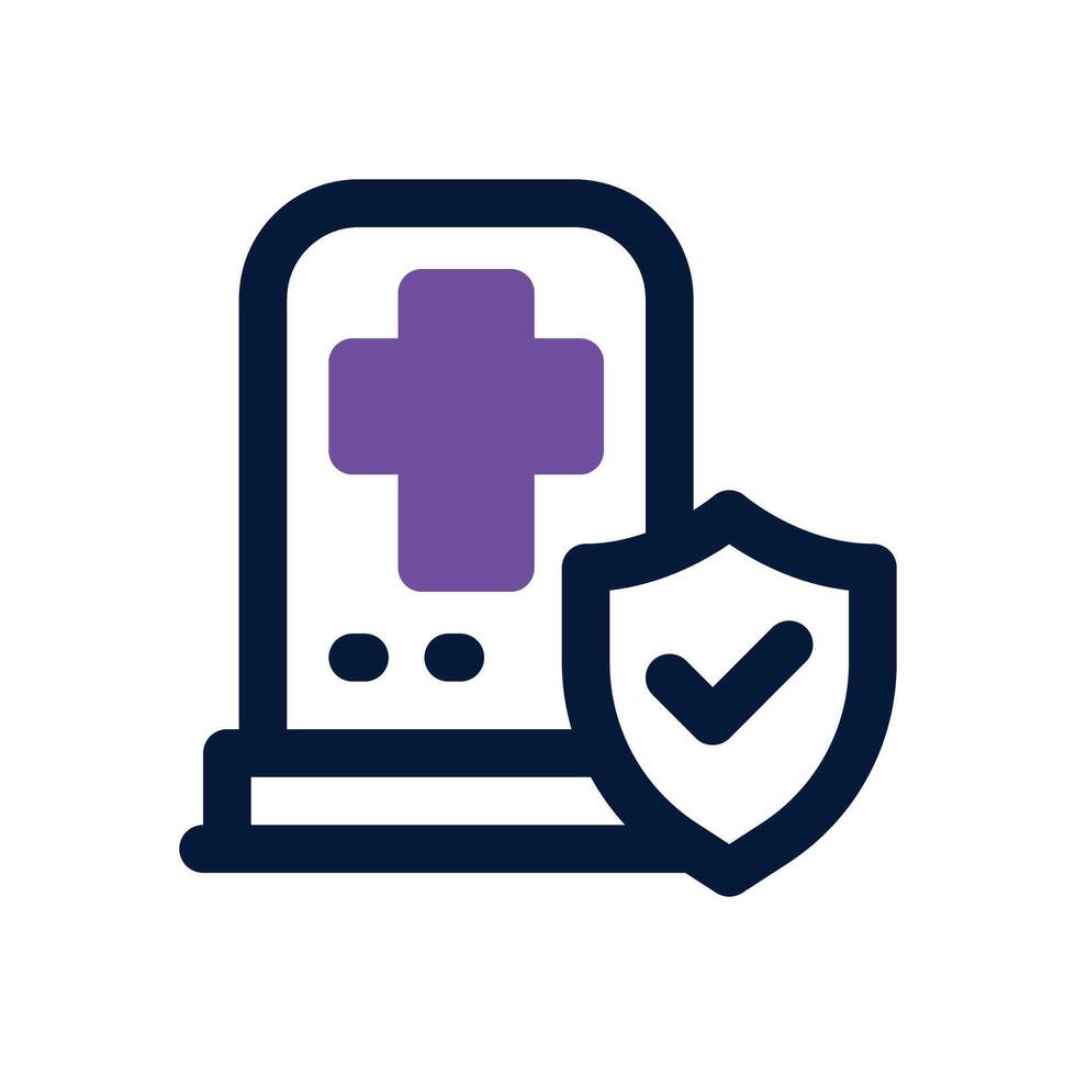 funural dual tone icon. Sleek and modern icon for websites, mobile apps, marketing materials, and corporate design. Fully scalable and ready to use. vector