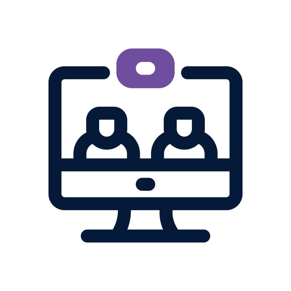 conference dual tone icon. Sleek and modern icon for websites, mobile apps, marketing materials, and corporate design. Fully scalable and ready to use. vector