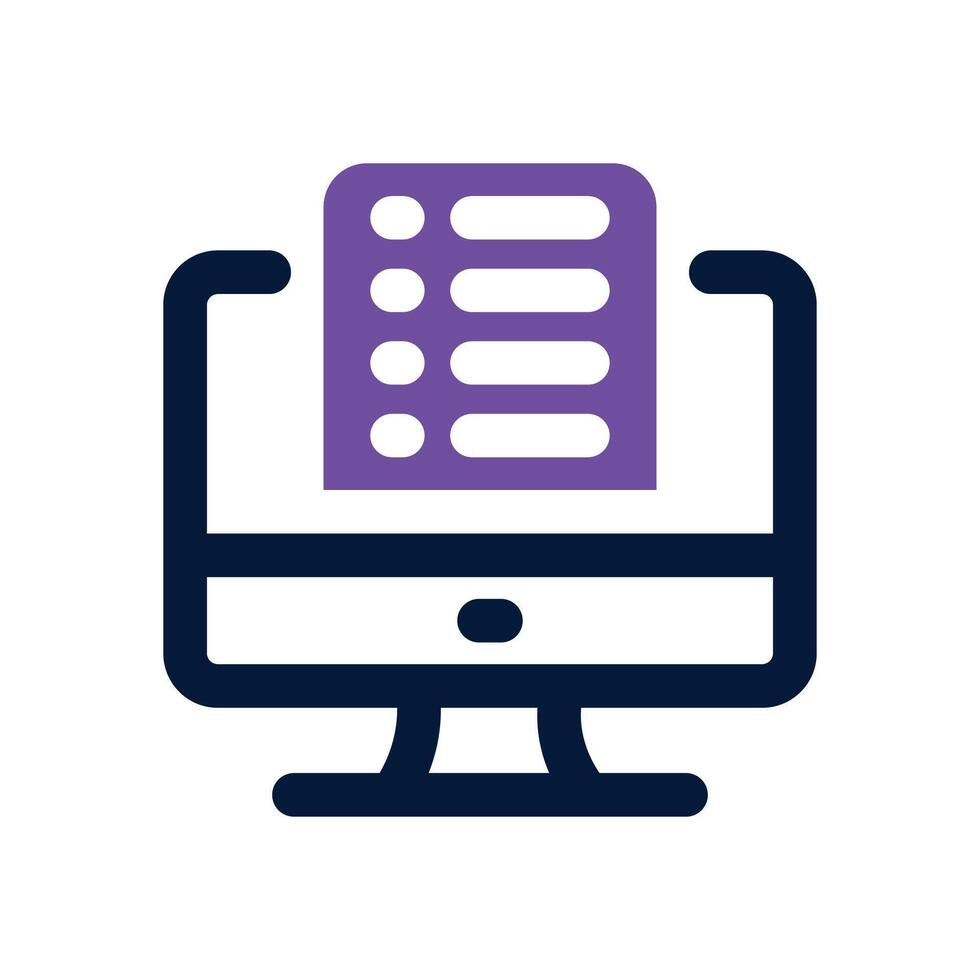 exam dual tone icon. Sleek and modern icon for websites, mobile apps, marketing materials, and corporate design. Fully scalable and ready to use. vector