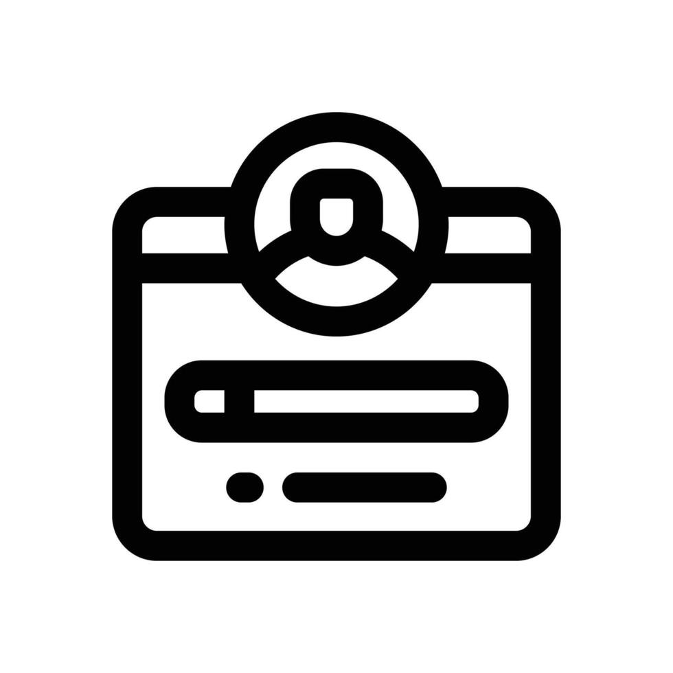 login line icon. Clean and minimalist icon for websites, mobile apps, presentations, and logos. Fully scalable and customizable for any project. vector