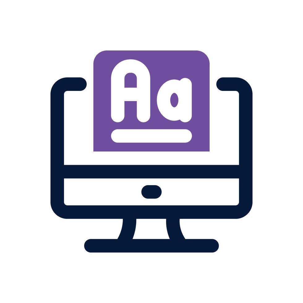 vocabulary dual tone icon. Sleek and modern icon for websites, mobile apps, marketing materials, and corporate design. Fully scalable and ready to use. vector