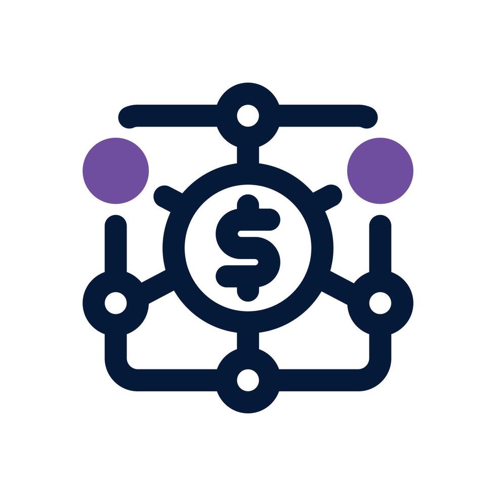 passive income dual tone icon. Sleek and modern icon for websites, mobile apps, marketing materials, and corporate design. Fully scalable and ready to use. vector