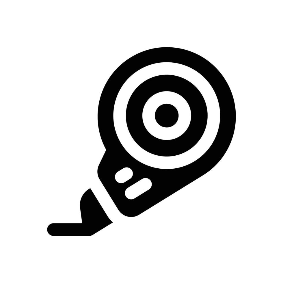 correction tape glyph icon. Strong and solid icon for websites, mobile interfaces, presentations, and visual branding. High quality and easy to edit. vector