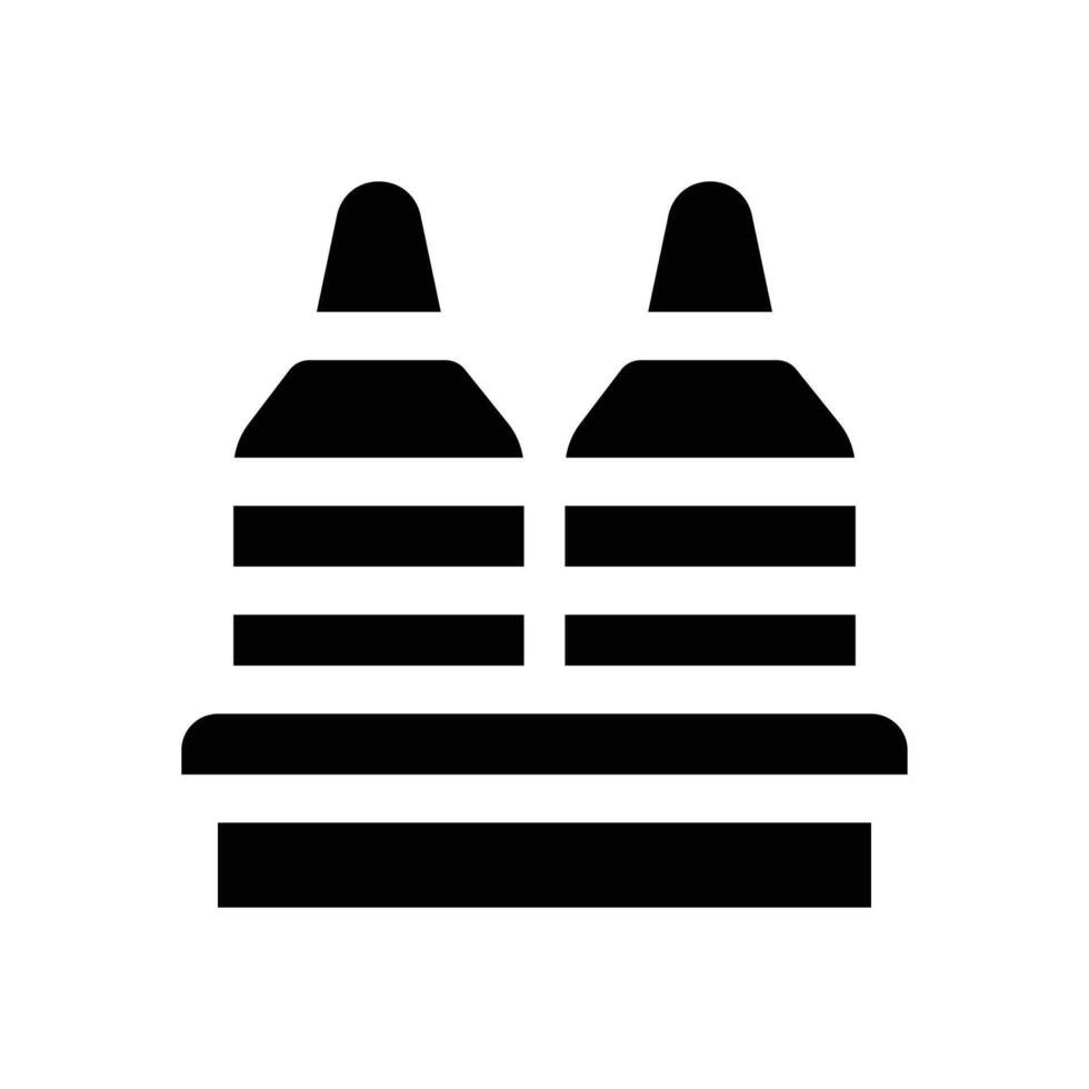 crayon glyph icon. Strong and solid icon for websites, mobile interfaces, presentations, and visual branding. High quality and easy to edit. vector