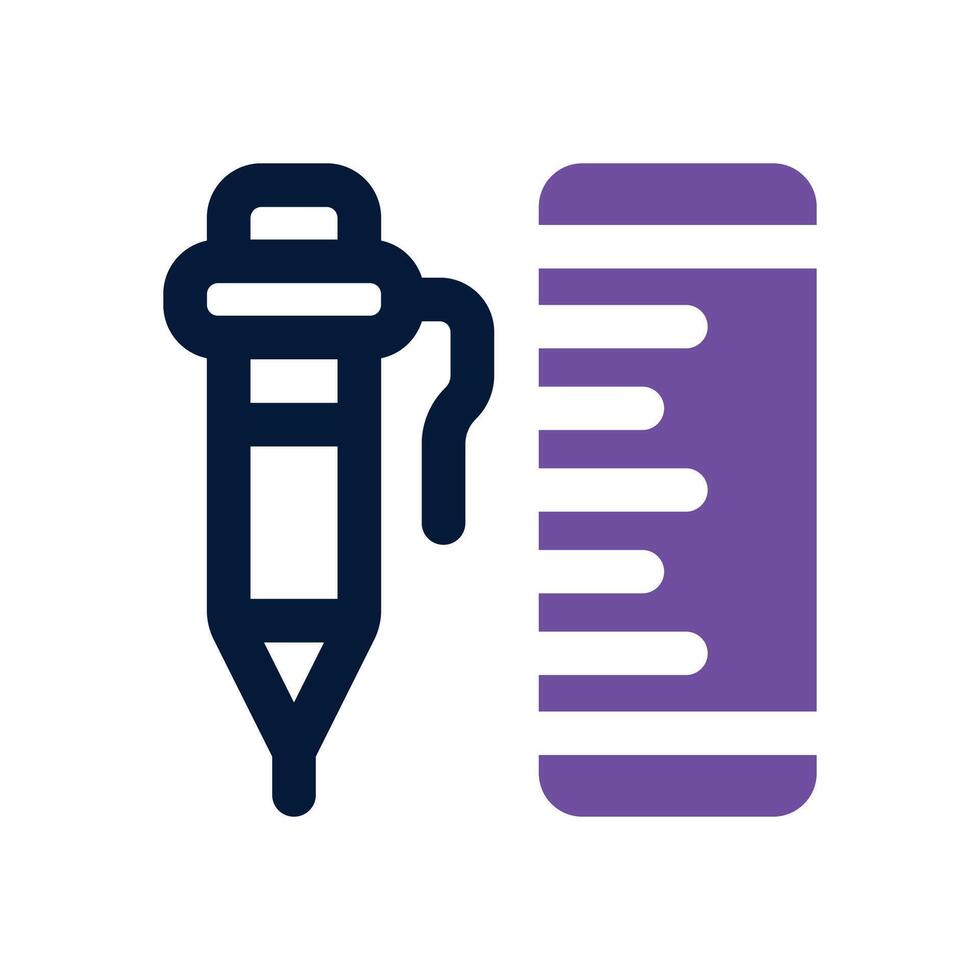stationery dual tone icon. Sleek and modern icon for websites, mobile apps, marketing materials, and corporate design. Fully scalable and ready to use. vector