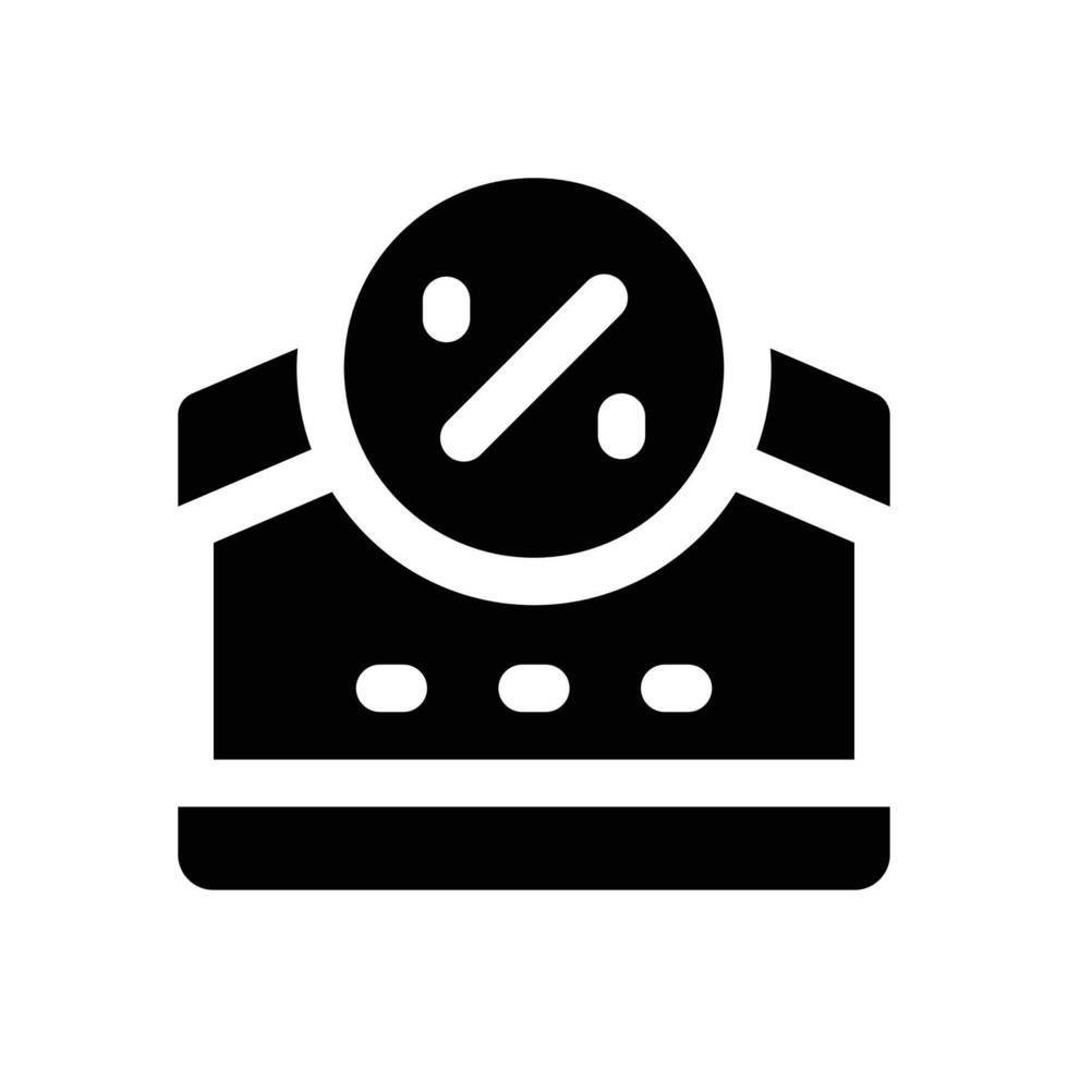 house taxes glyph icon. Strong and solid icon for websites, mobile interfaces, presentations, and visual branding. High quality and easy to edit. vector