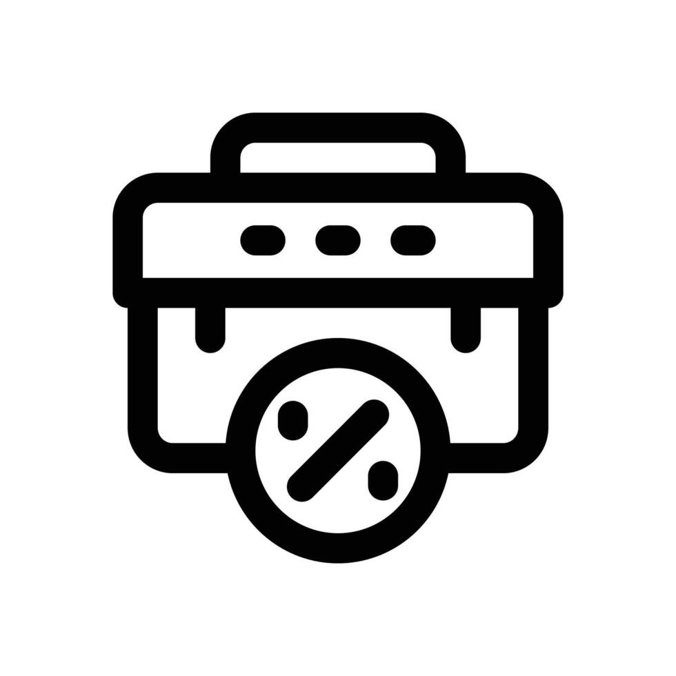 job tax line icon. Clean and minimalist icon for websites, mobile apps, presentations, and logos. Fully scalable and customizable for any project. vector