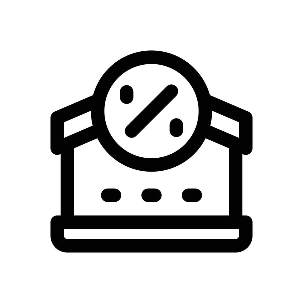 house taxes line icon. Clean and minimalist icon for websites, mobile apps, presentations, and logos. Fully scalable and customizable for any project. vector