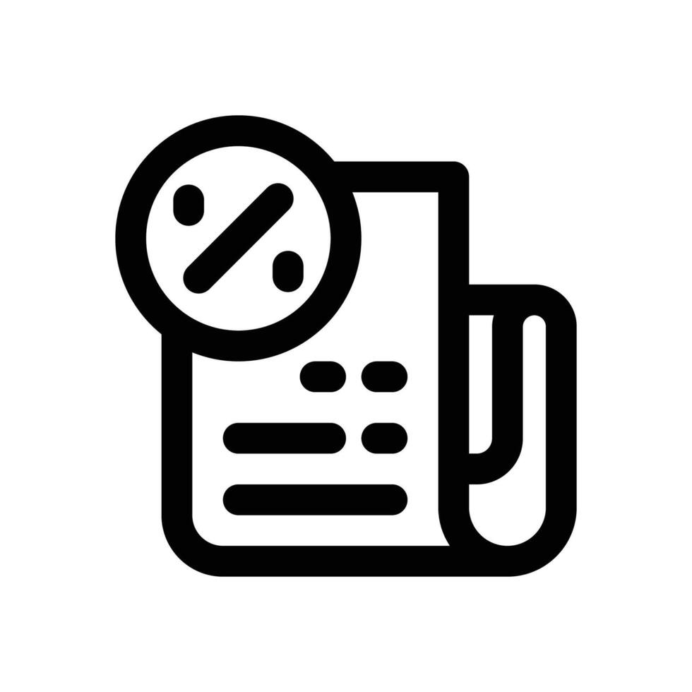 invoice line icon. Clean and minimalist icon for websites, mobile apps, presentations, and logos. Fully scalable and customizable for any project. vector
