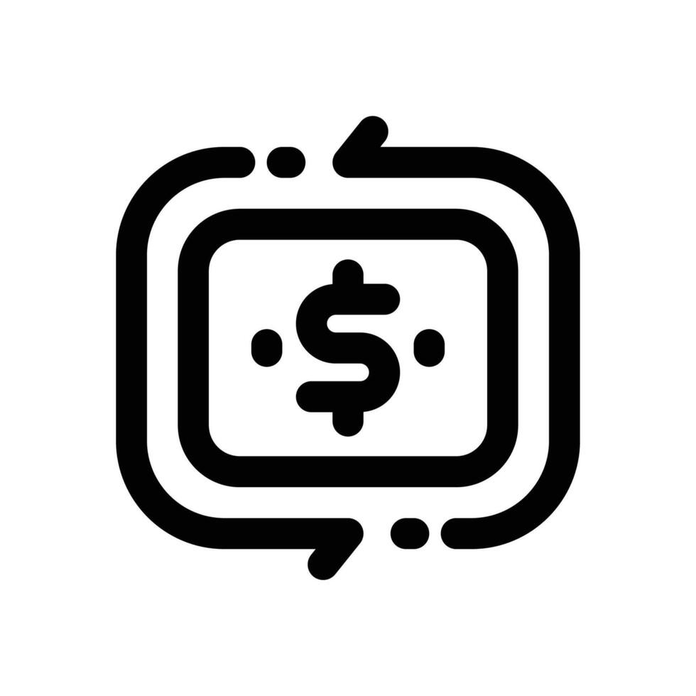 cashflow line icon. Clean and minimalist icon for websites, mobile apps, presentations, and logos. Fully scalable and customizable for any project. vector