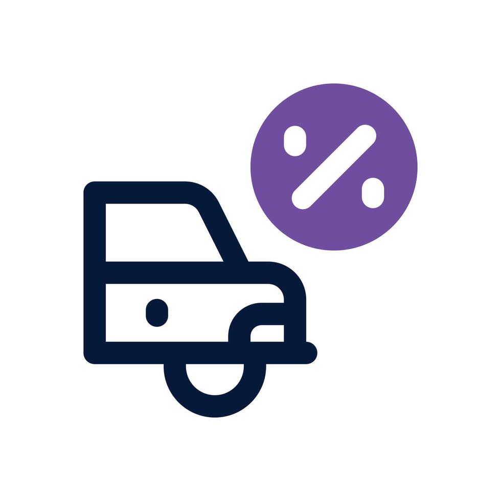 car taxes dual tone icon. Sleek and modern icon for websites, mobile apps, marketing materials, and corporate design. Fully scalable and ready to use. vector