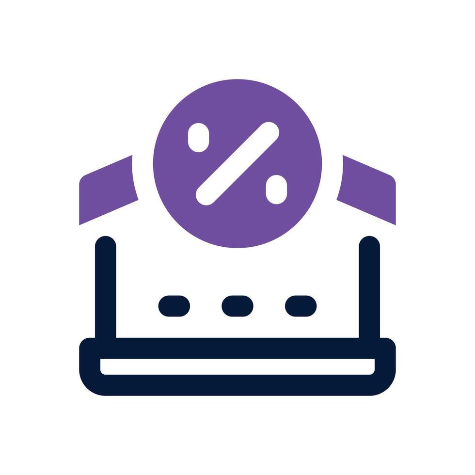 house taxes dual tone icon. Sleek and modern icon for websites, mobile apps, marketing materials, and corporate design. Fully scalable and ready to use. vector