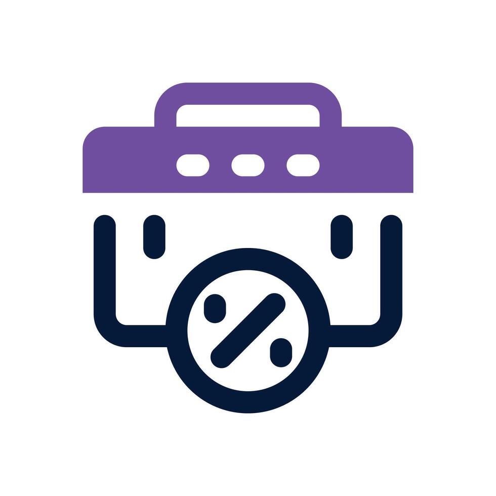 job tax dual tone icon. Sleek and modern icon for websites, mobile apps, marketing materials, and corporate design. Fully scalable and ready to use. vector