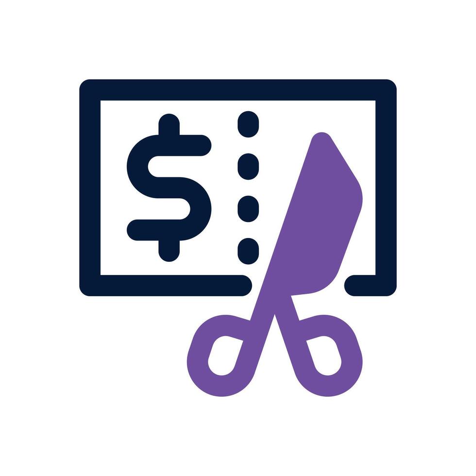 discount dual tone icon. Sleek and modern icon for websites, mobile apps, marketing materials, and corporate design. Fully scalable and ready to use. vector