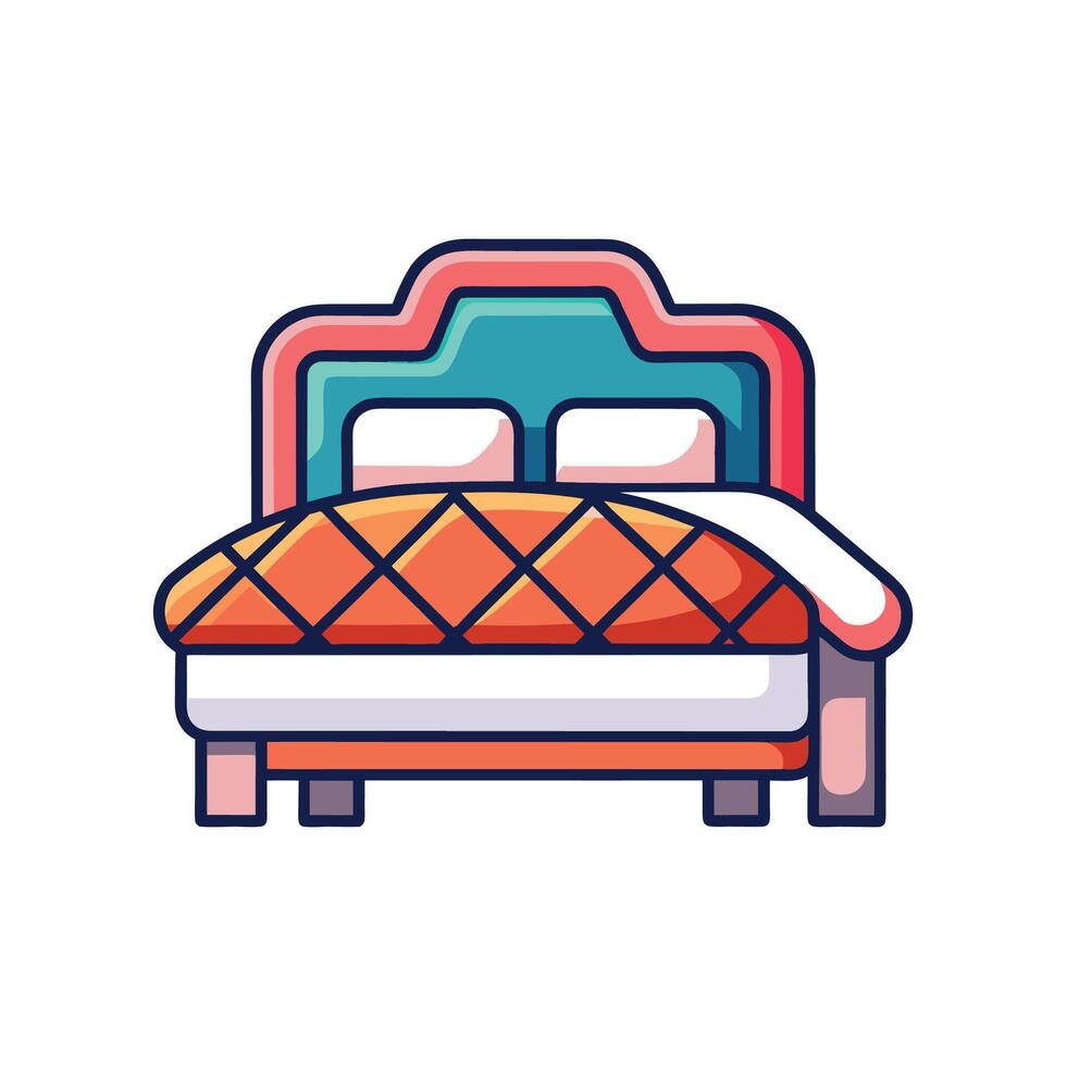 Ultra Cozy Quilted Comforter for Bedroom Design vector