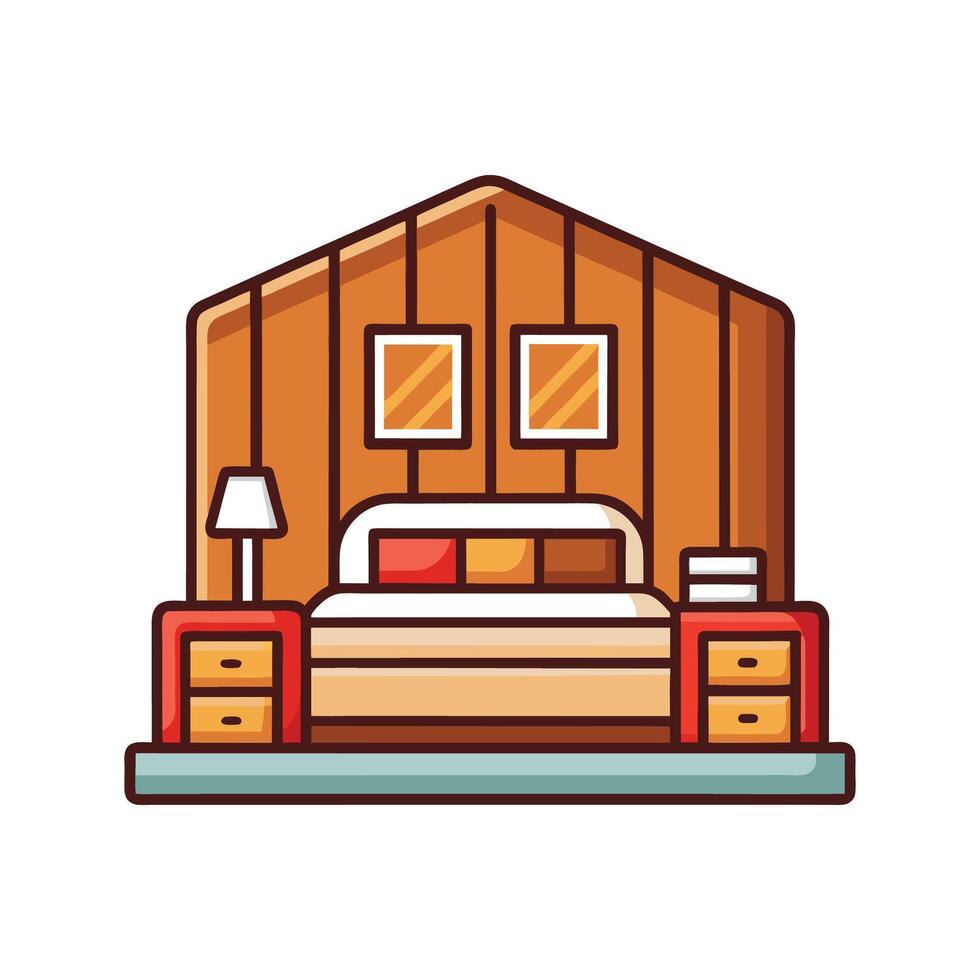 Warm Wooden Wall Panels for Cozy Interiors vector
