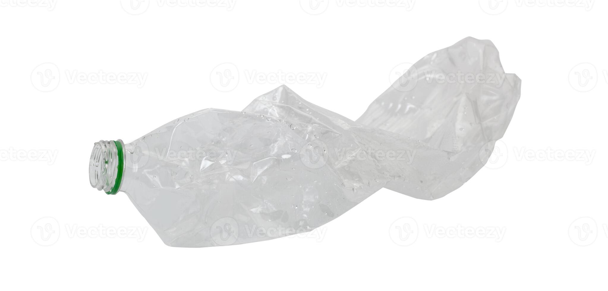 A plastic bag with a green lid photo
