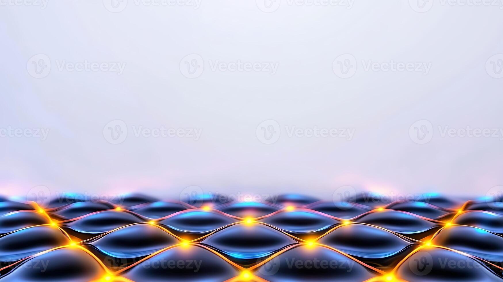 Abstract composition of illuminated spheres on a textured surface with a soft gradient background photo