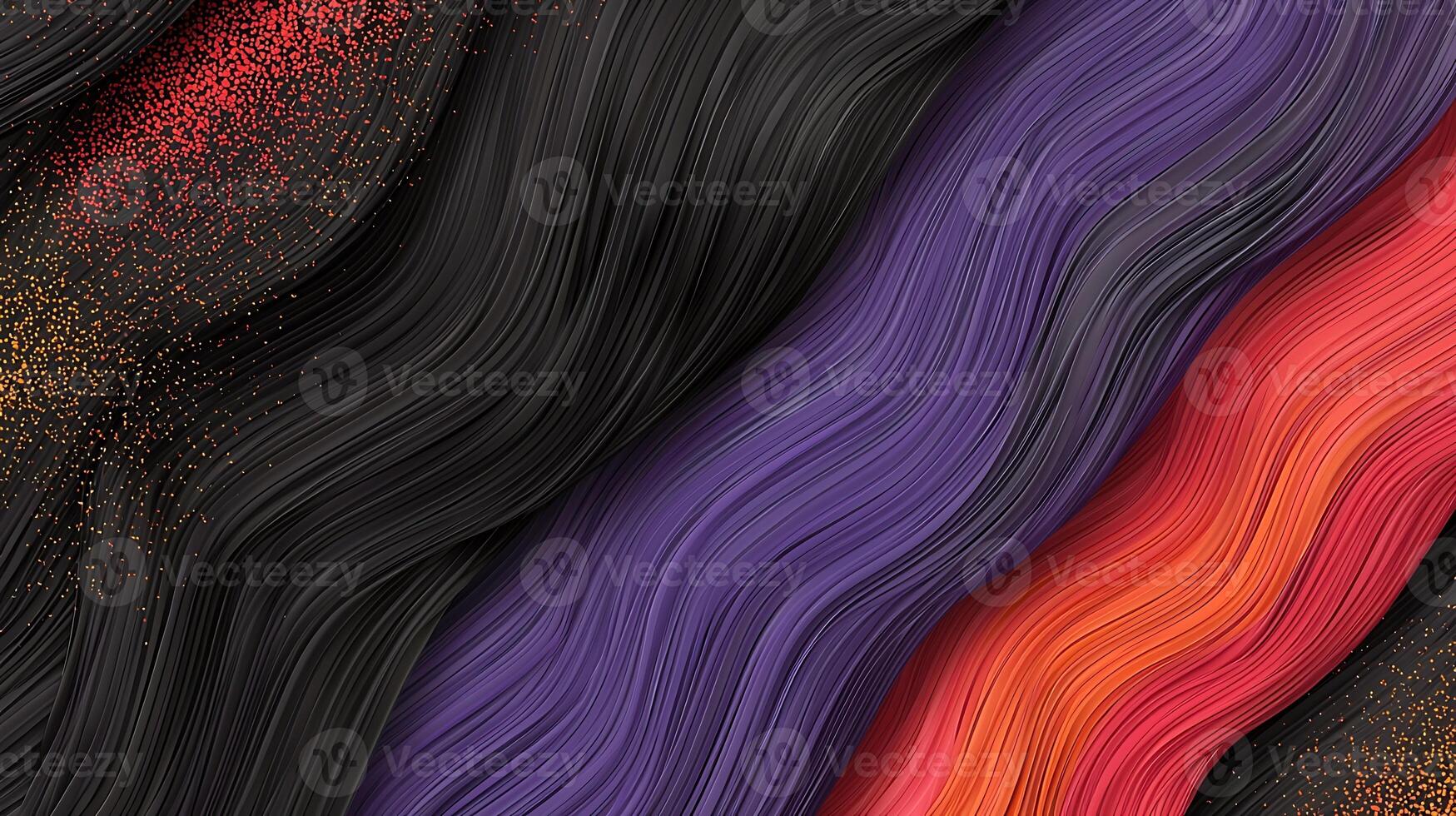 Abstract flowing waves of vibrant colors creating a dynamic visual texture for design use photo