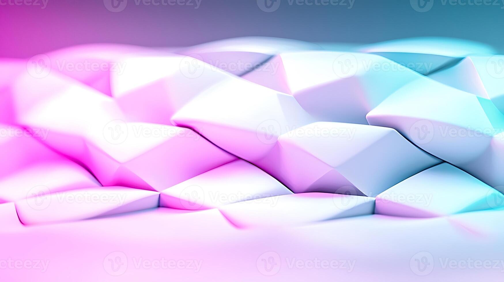 Abstract geometric pattern with soft gradients in pink and blue tones, creating a modern aesthetic photo