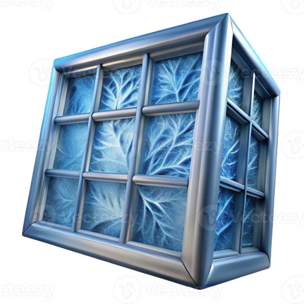 beautiful vintage A close-up of frost on a windowpane, intricate patterns, winter scene detailed png