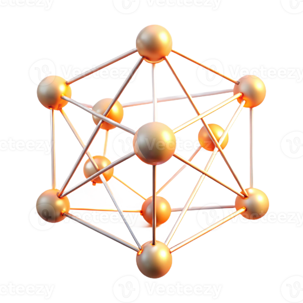elegant creative A network of interconnected lines and nodes, glowing with a soft, internal luminescence, in a minimalist, geometric style 4K png