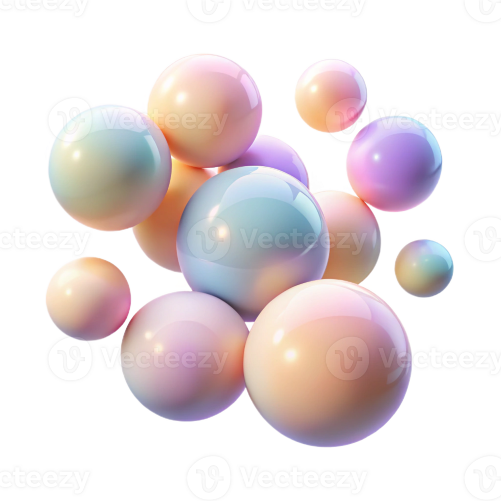 elegant traditional A field of floating orbs in pastel shades, lit by a gentle, diffused light, with a dreamy, ethereal style high quality png