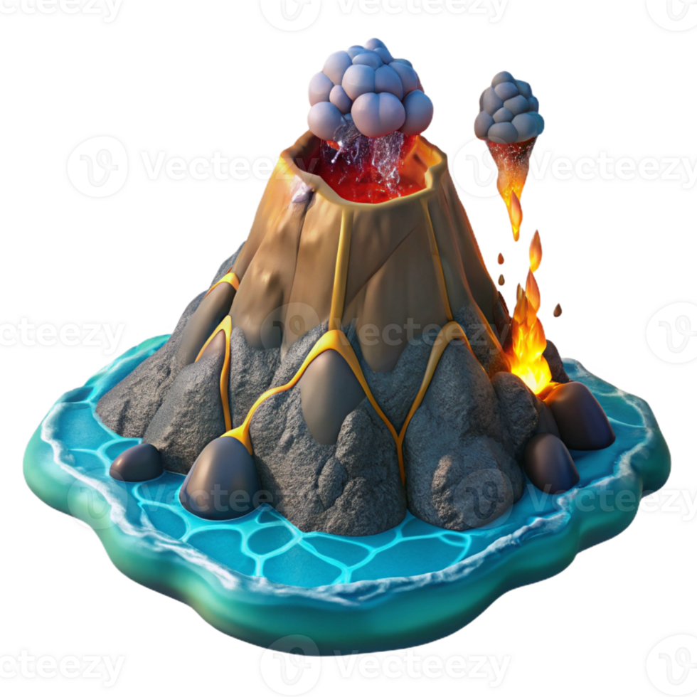 stunning minimalist An underwater volcanic vent spewing out hot, mineral-rich water, creating a surreal, otherworldly landscape high resolution png