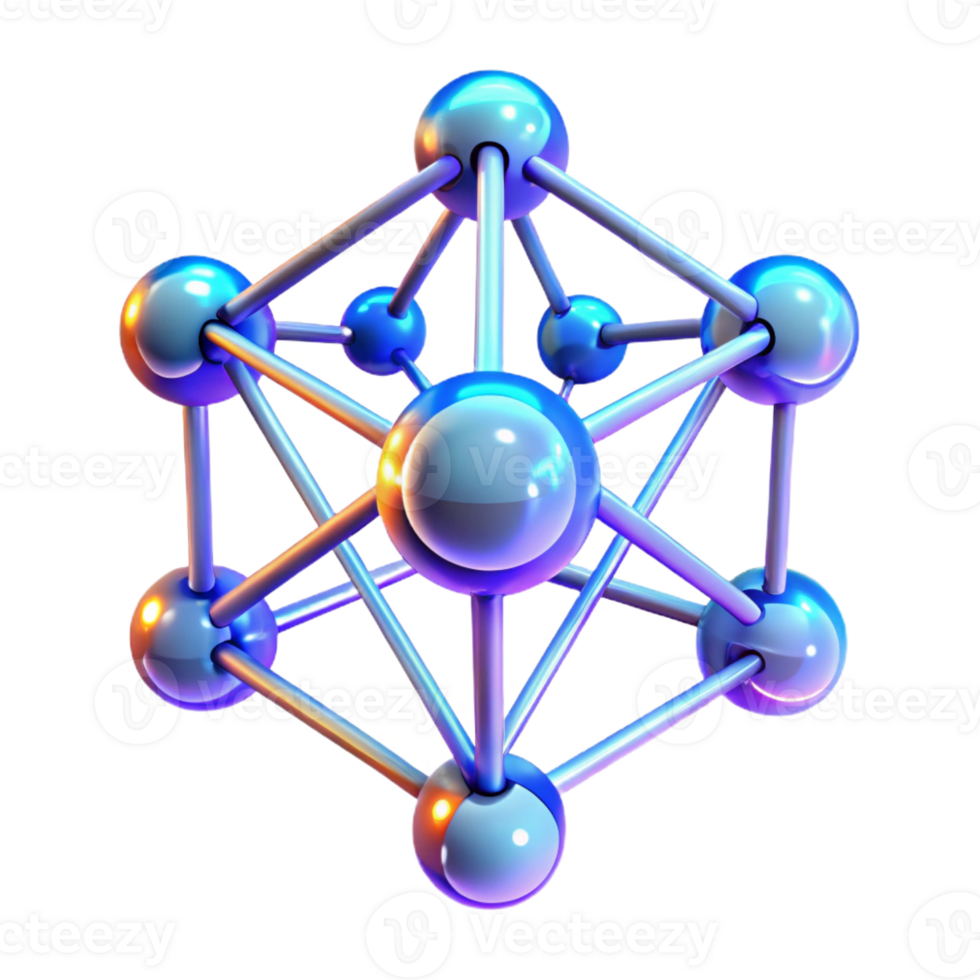 dramatic contemporary A network of interconnected nodes and lines, pulsating with energy, with a futuristic, technological aesthetic and neon accents professional png