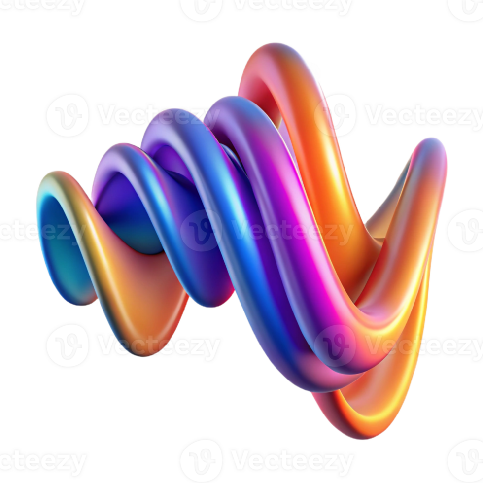 extraordinary contemporary Abstract representation of sound waves, visualized as vibrant ribbons of color, with a dynamic, flowing movement and soft focus exclusive png