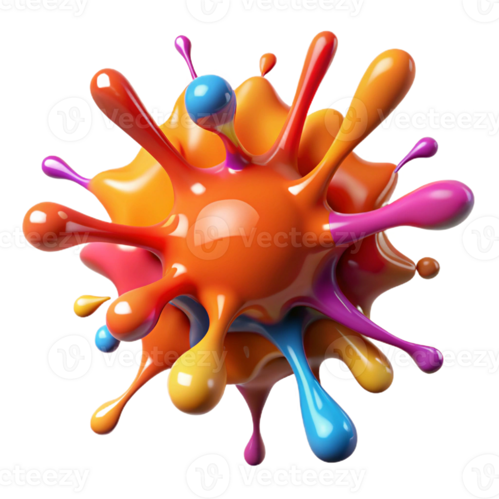 stunning contemporary A chaotic explosion of paint splatters and drips, with vibrant, contrasting colors and a dynamic, expressive style, action painting style exclusive png