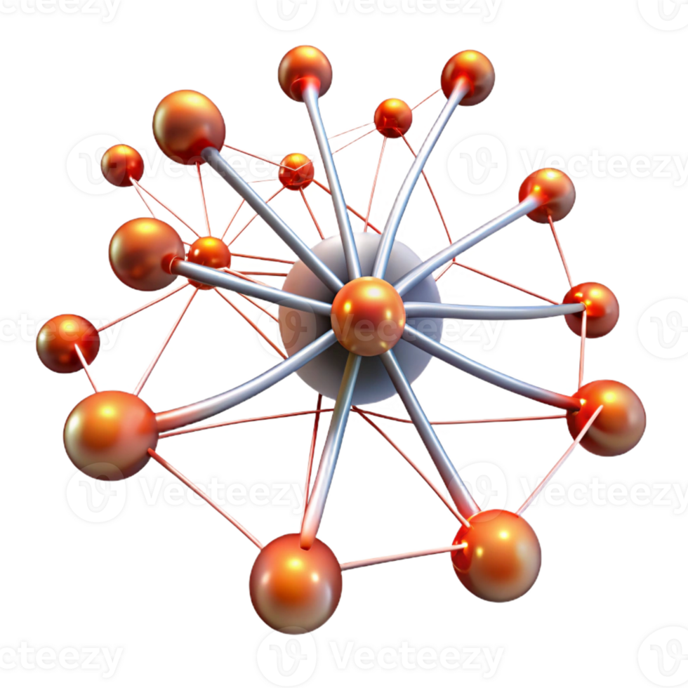 elegant rustic A network of interconnected neurons firing and transmitting signals, visualized as glowing lines and nodes, with a scientific, anatomical style high resolution png
