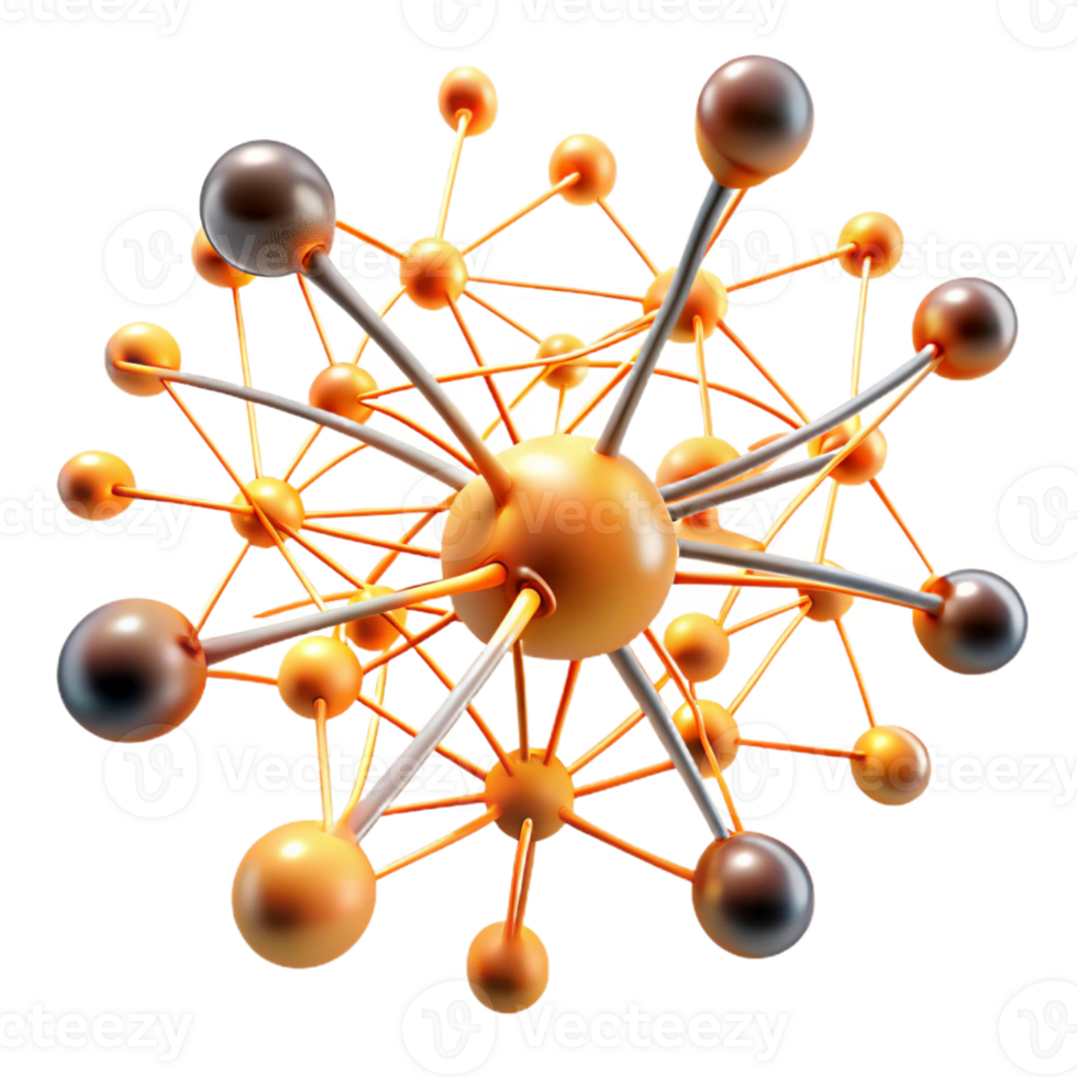 serene abstract A network of interconnected neurons firing and transmitting signals, visualized as glowing lines and nodes, with a scientific, anatomical style detailed png