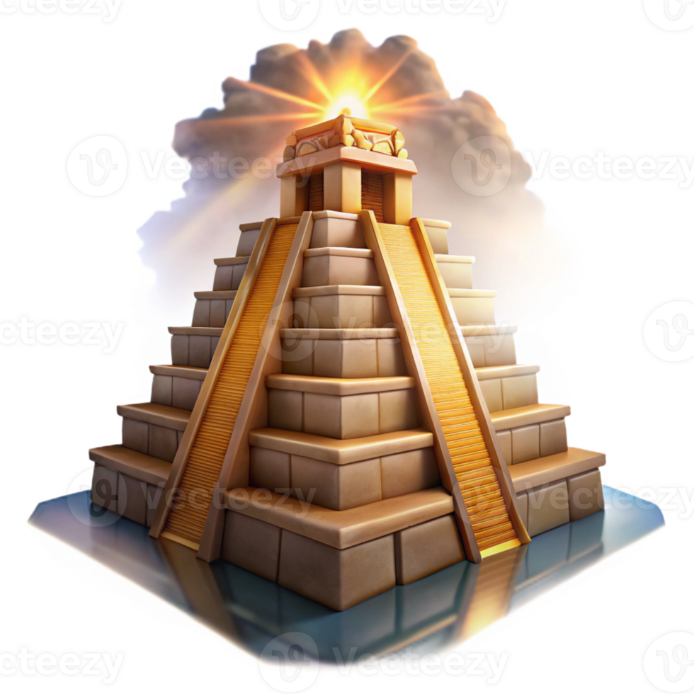 vibrant minimalist An ancient Mesopotamian ziggurat reaching towards the heavens, dramatic lighting, spiritual mood, digital art, detailed png