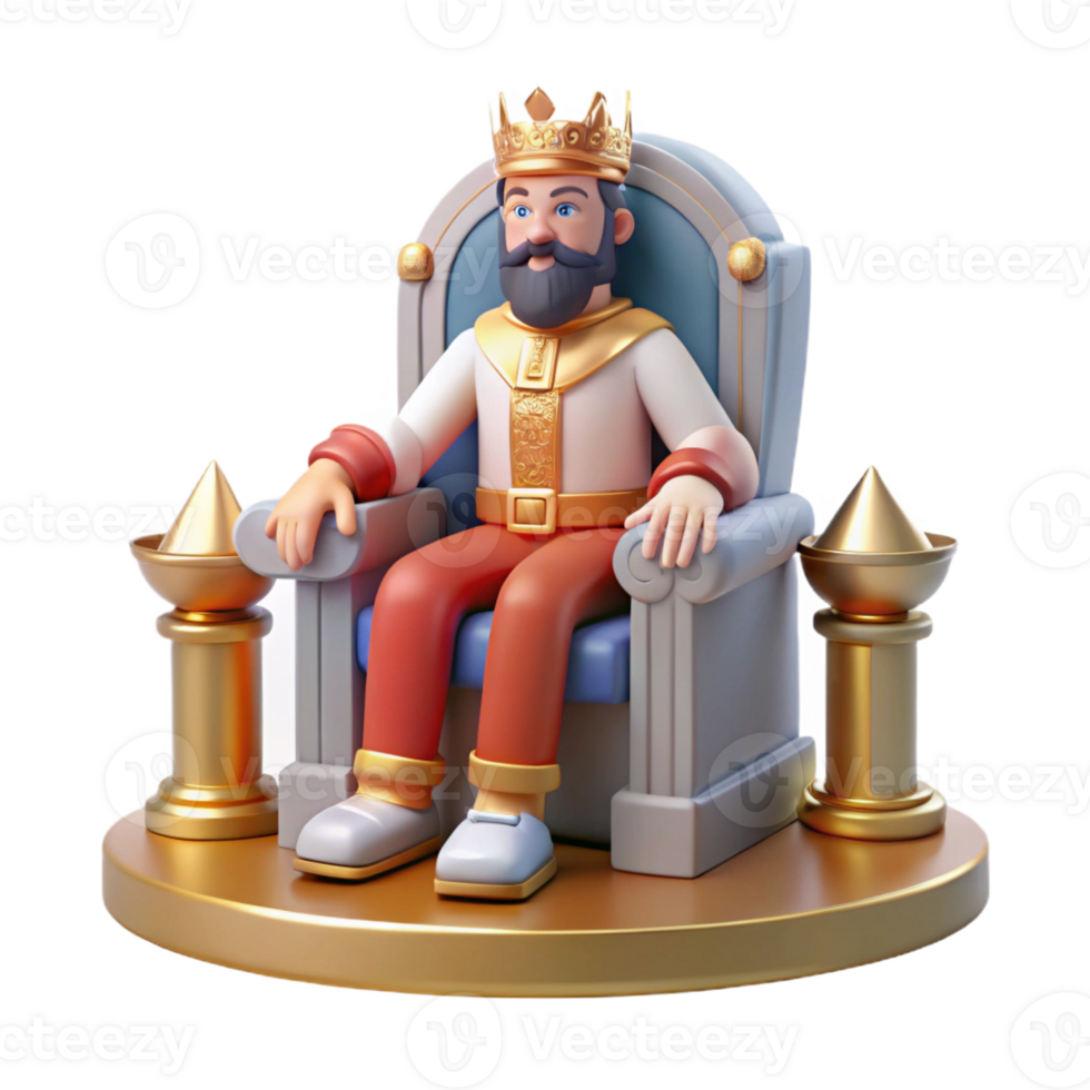 magnificent minimalist A Lydian king seated on a throne, opulent surroundings, soft lighting, realistic style, authentic png
