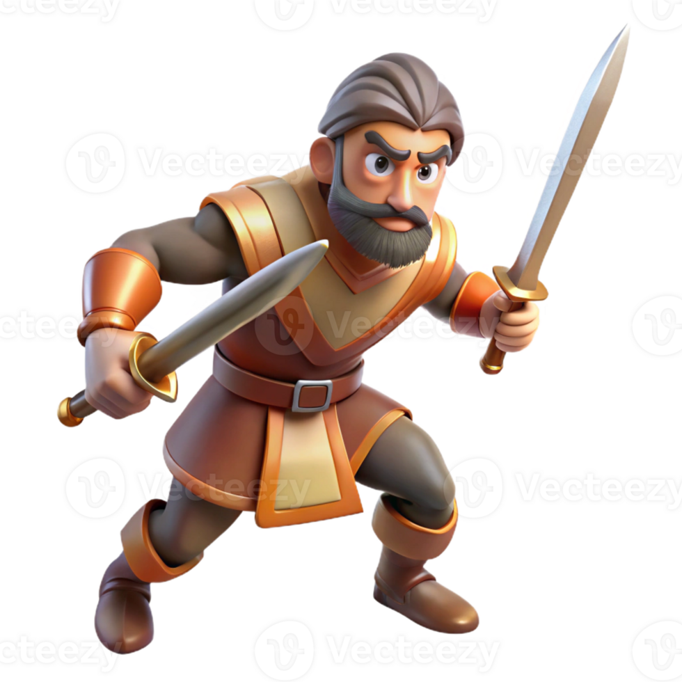 serene contemporary An ancient Armenian warrior wielding a sword, dynamic pose, dramatic lighting, comic book style, premium png