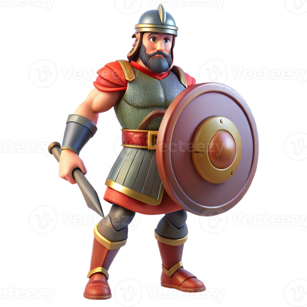serene abstract An ancient Albanian warrior with a shield, defensive stance, dramatic lighting, realistic style, 4K png
