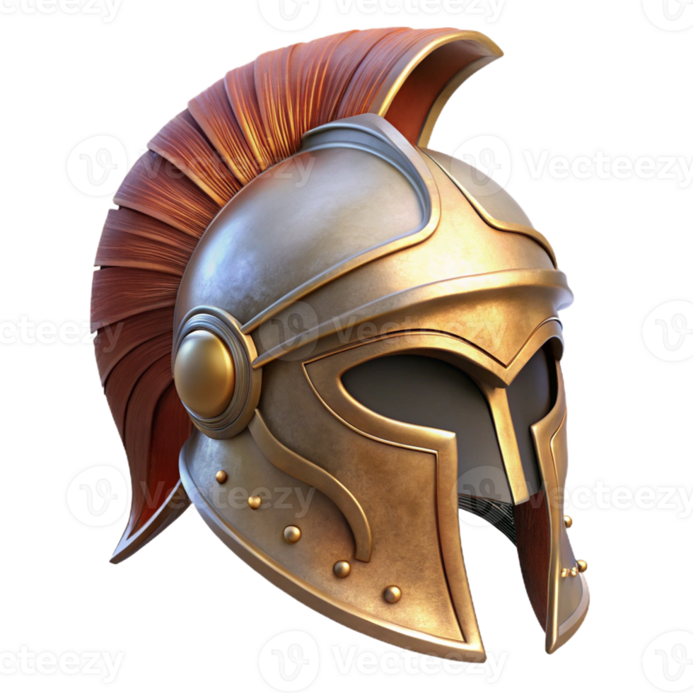 impressive rustic A close-up of an ancient Macedonian helmet, intricate details, soft lighting, realistic style, professional png