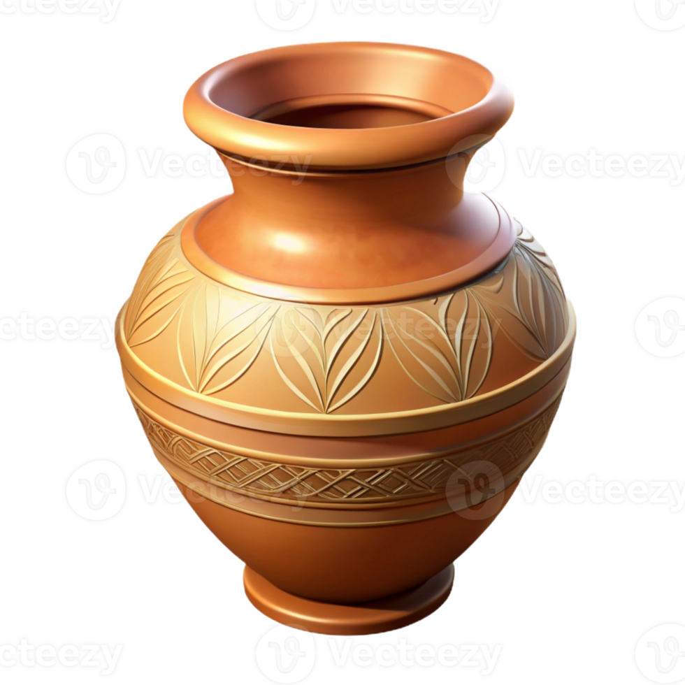 stunning rustic A close-up of an ancient Boeotian vase, intricate painting, soft lighting, realistic style, 4K png