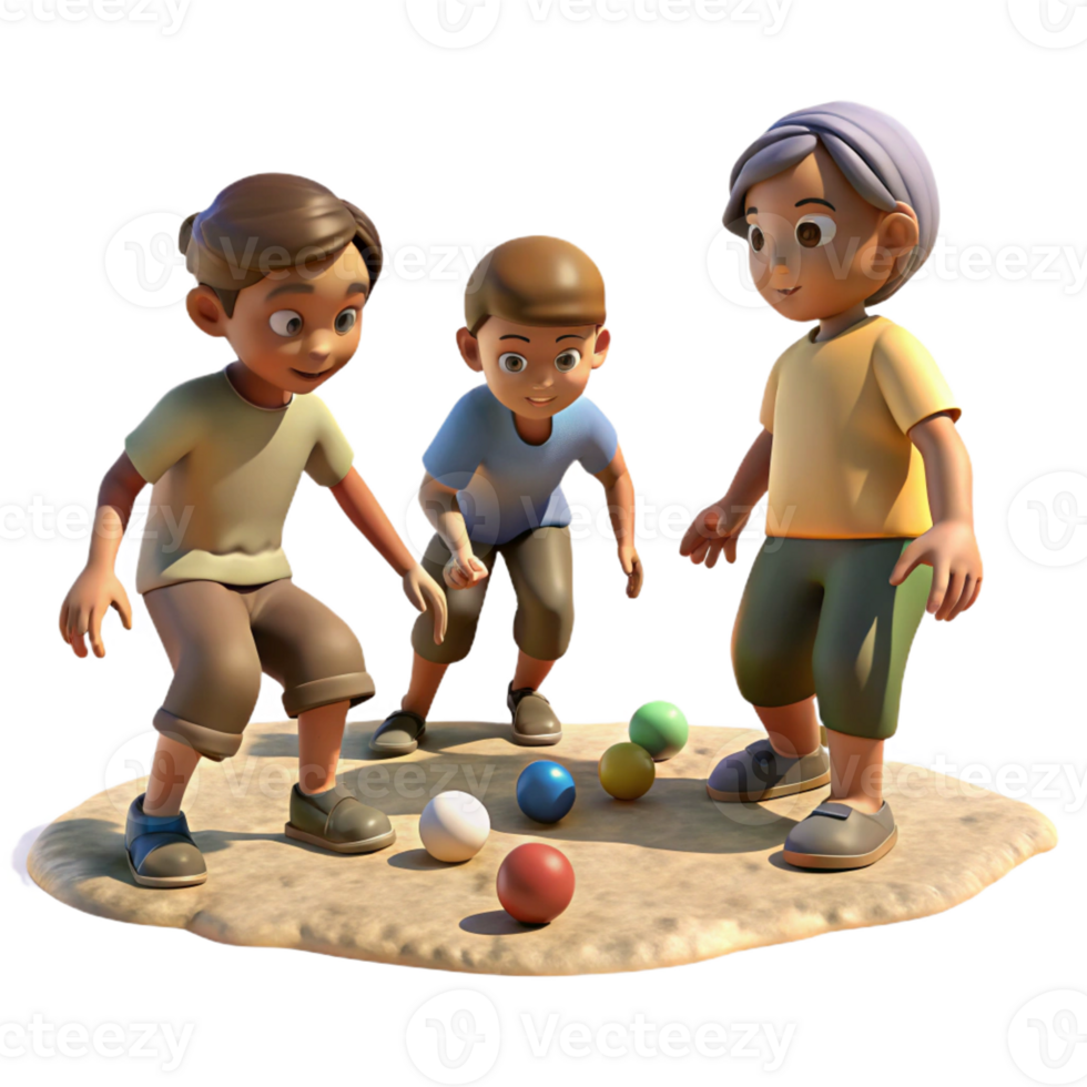 impressive traditional A group of children playing marbles in a dusty street during the Great Depression, lit by the harsh sunlight. Photorealistic, documentary style exclusive png