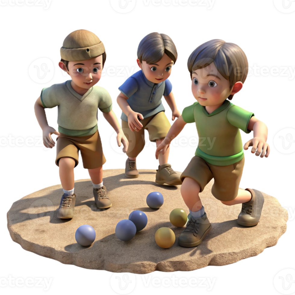 extraordinary artistic A group of children playing marbles in a dusty street during the Great Depression, lit by the harsh sunlight. Photorealistic, documentary style high quality png
