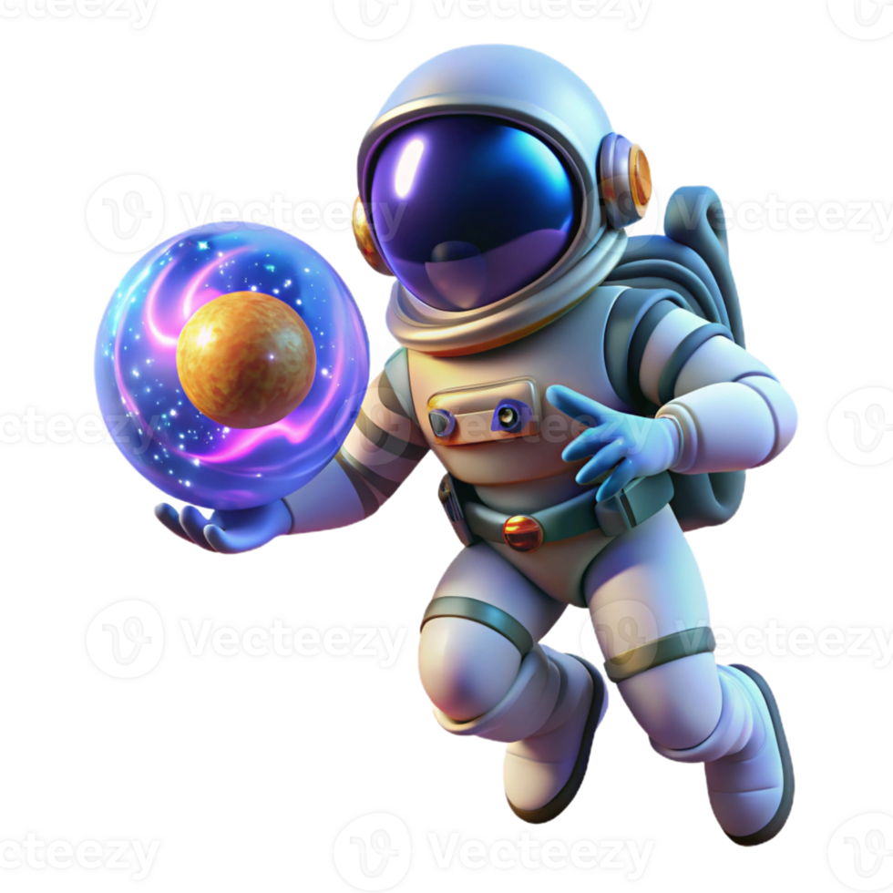 vibrant minimalist A lone astronaut floating in space, holding a glowing orb of data, surrounded by swirling nebulae. Photorealistic style, dramatic lighting, sense of awe and wonder high quality png