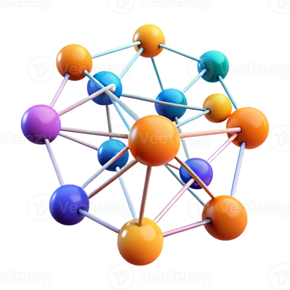 magnificent classic A network of interconnected nodes and data streams forming a complex web, visualizing the internet of things. Abstract style, vibrant colors, sense of interconnectedness original png