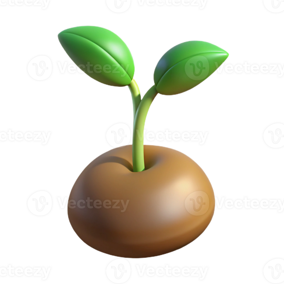 extraordinary artistic A single, sprouting seed, realistic rendering, soft natural lighting, minimalist growth theme authentic png