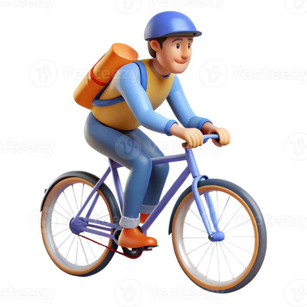 vibrant rustic Bicycle messenger weaving through traffic, motion blur, dynamic composition, street photography style high resolution png