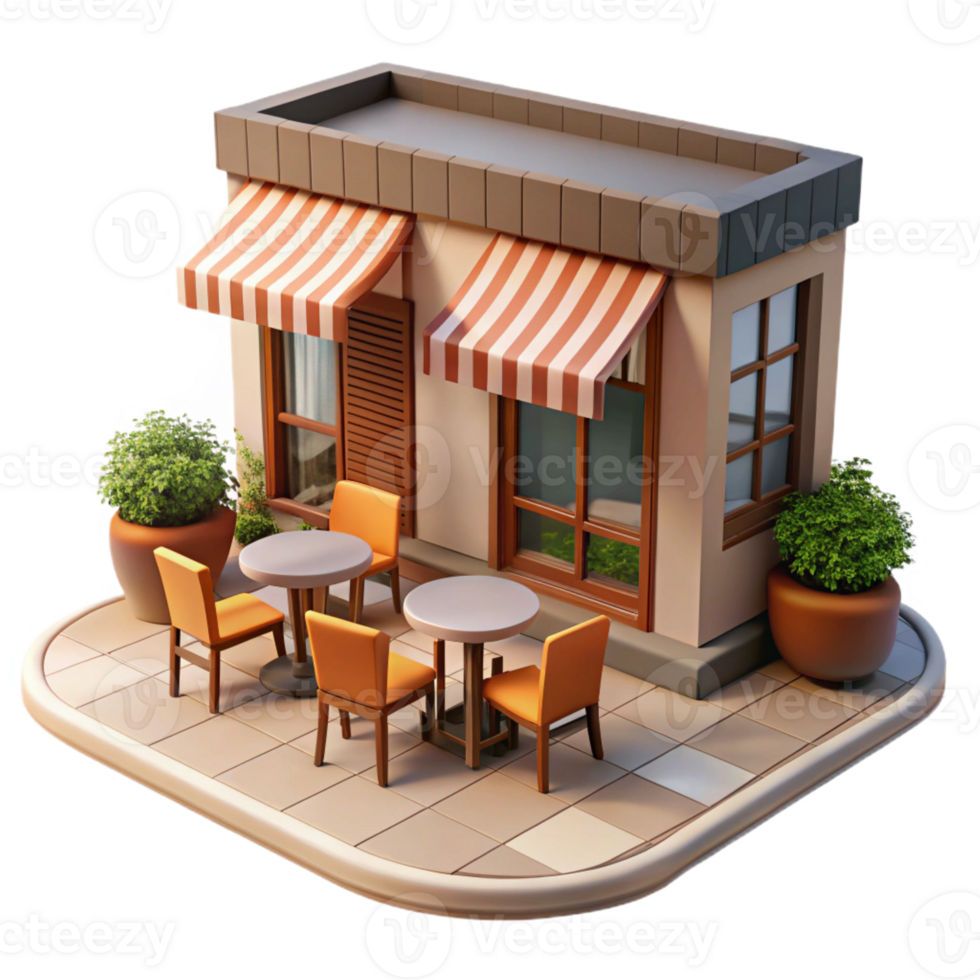 magnificent vintage Open-air cafe with tables and chairs on the sidewalk, bustling atmosphere, warm afternoon light, European style authentic png